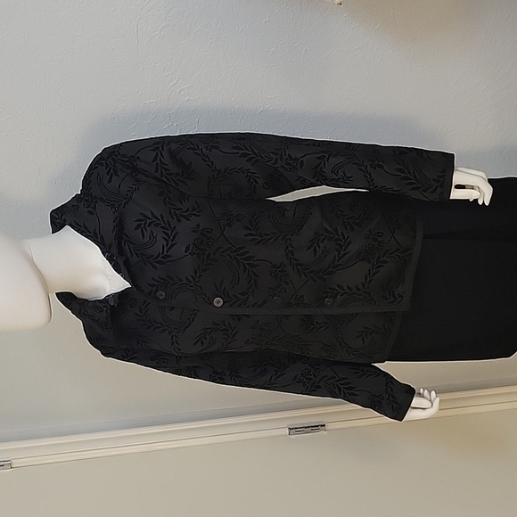 VTG COLDWATER CREEK 1990s Metallic Surrealism Asian Interchangeable Jacket - Picture 9 of 10